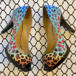✨ Host Pick ✨ Rainbow Leopard Nine West Heels